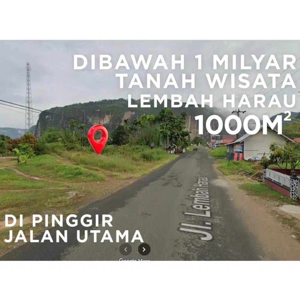 DIJUAL TANAH WISATA LEMBAH HARAU! JALAN UTAMA DENGAN VIEW AIR TERJUN!