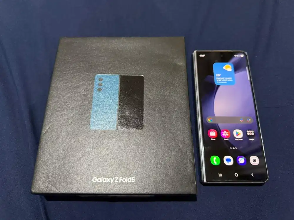 Samsung z fold 5 blue 12/1tb dualsim 5G+ fullset resmi SEIN RR MURAH