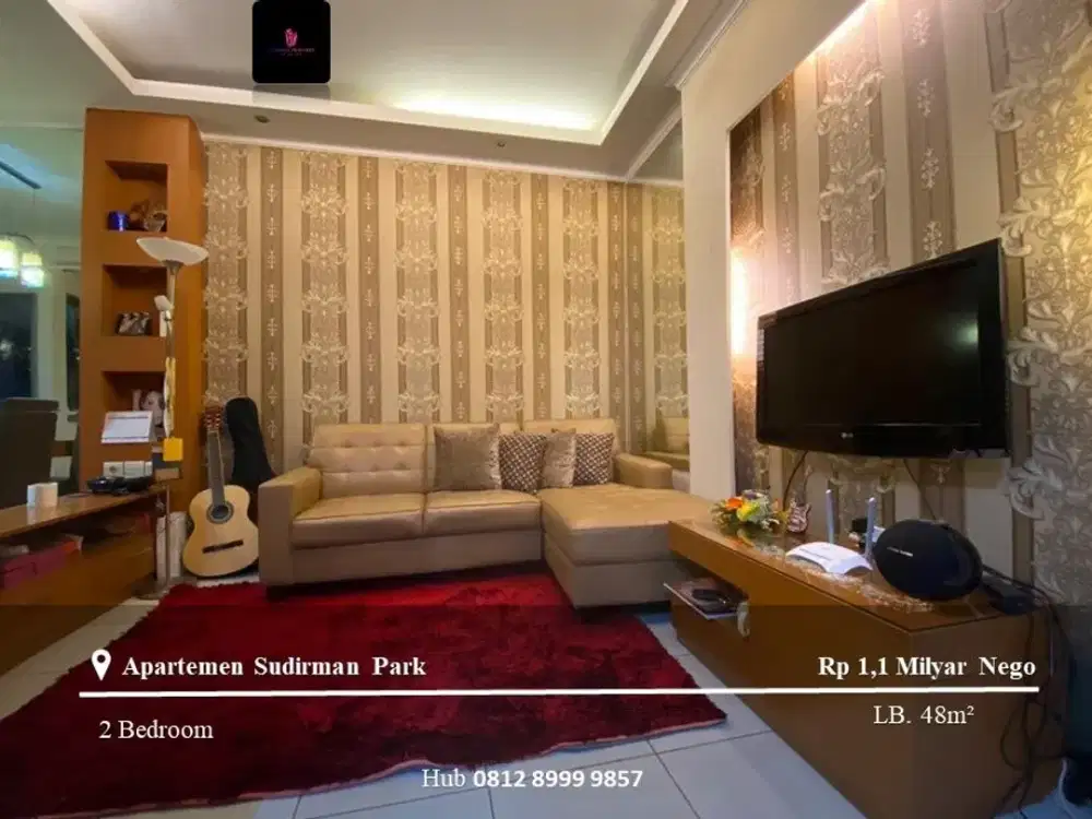 Dijual Apartement Sudirman Park 2BR High Floor Full Furnished