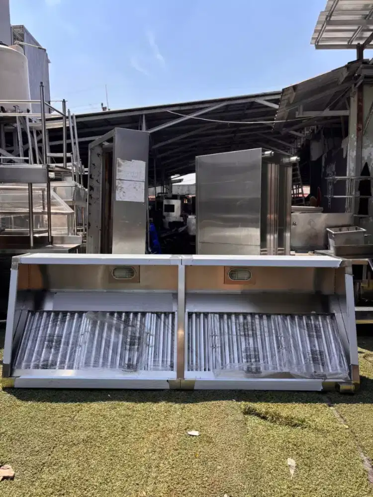 Hood kondisi baru
Ukuran 250x90x50
Kelengkapan filter stainlees,