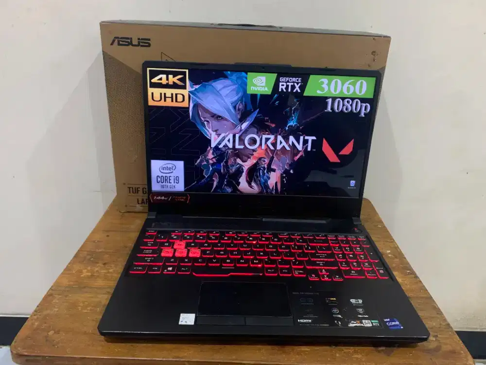Asus Tuf F15 core i9 RTX3060 6gb 16gb 1Tb 144Hz siap pakai