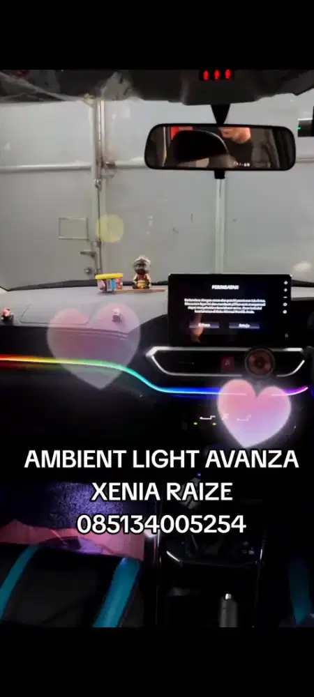 ambient light Toyota RAIZE SM pasang dtmpt anda sejadetabek