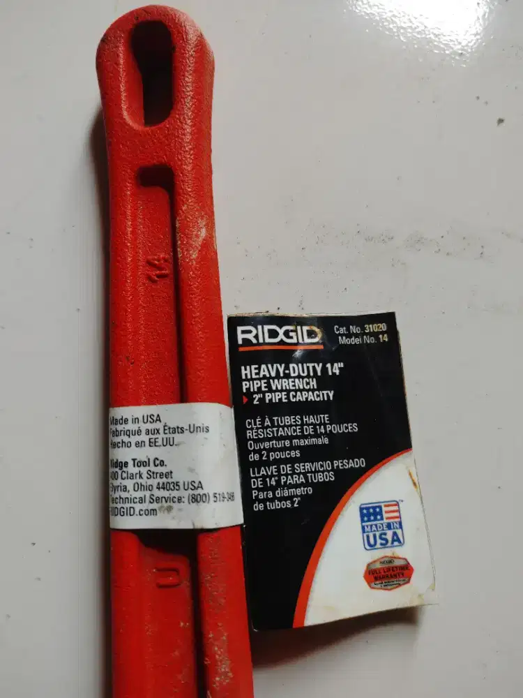 Kunci Pipa Ridgid 31020 ukuran 14
