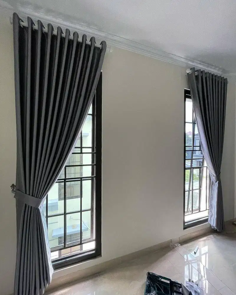 COD Pasang Tirai Gorden Jendela Gordyn Mewah Hordeng Terbaru Murah