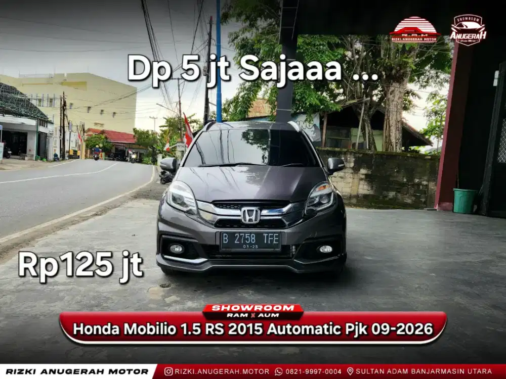 Dp 5jt Honda Mobilio 1.5 RS AT 2015 Pjk 09-2026