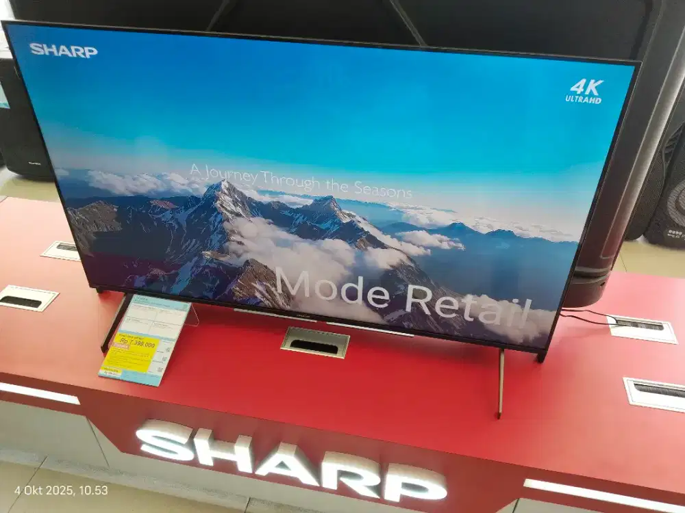 SHARP TV GOOGLE QLED, CICILAN BISA TANPA DP, Syarat KTP saja