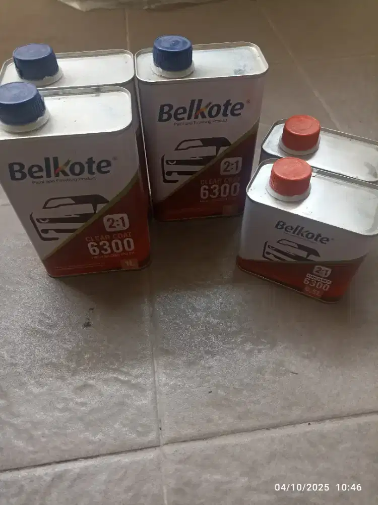 Vernis kendaraan Belkote plus hardener