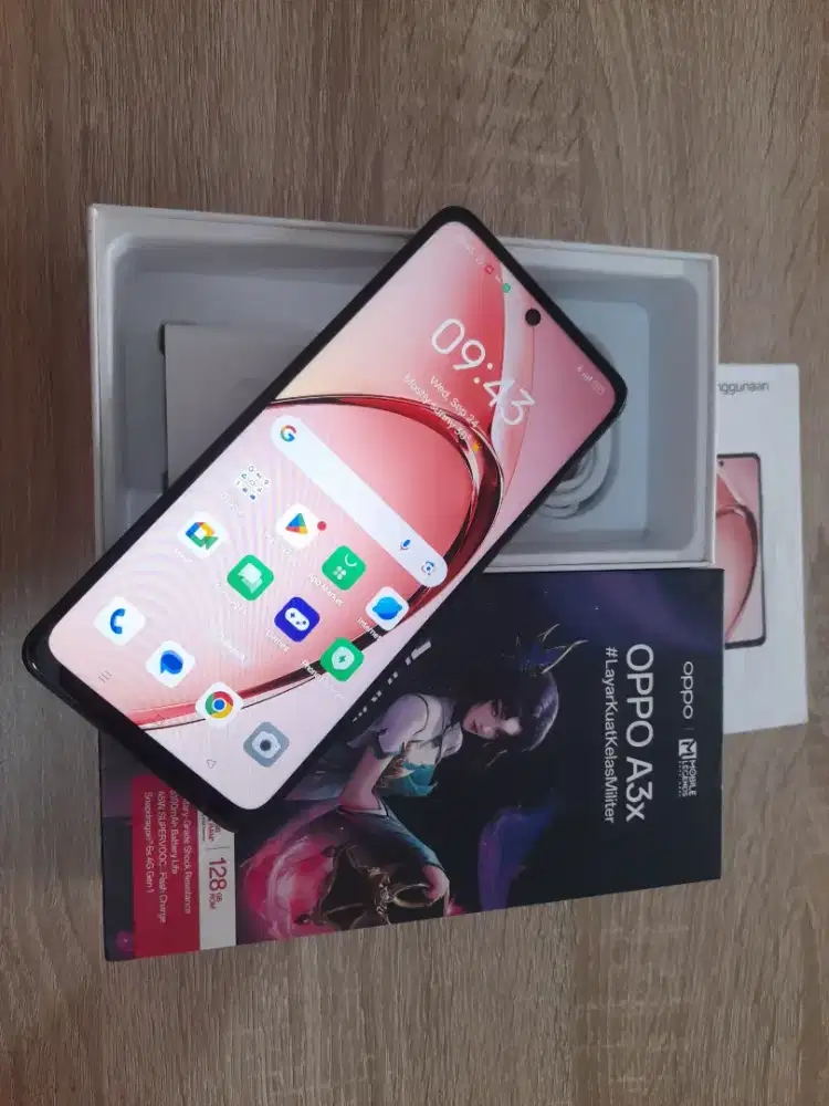 Oppo A3X-4G Lte.Finger.RAM 6GB/128GB.MURAH.GOLDEN PONSEL