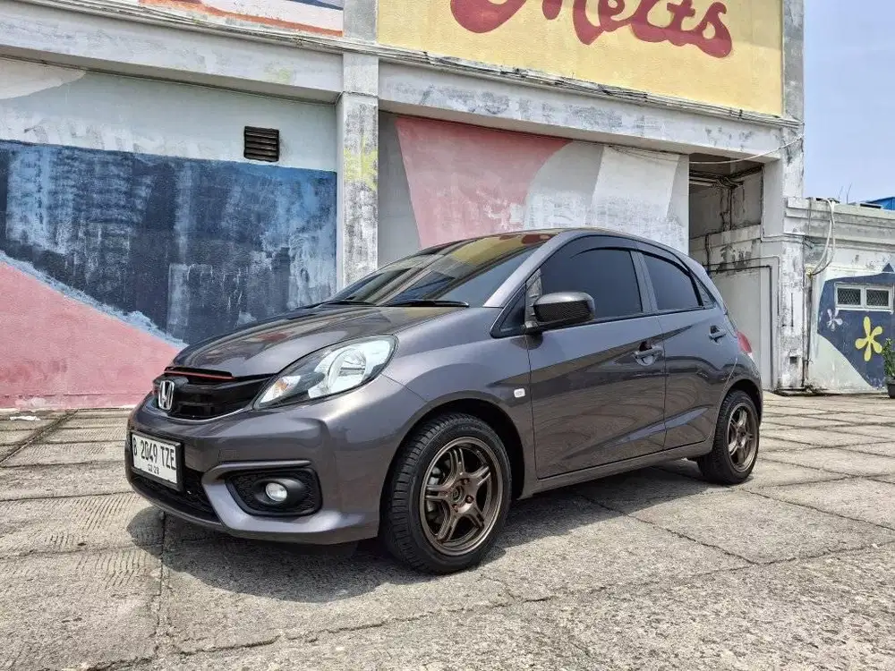 TDP17 MATIC 1.2 BRIO E AT CVT 2018 ABU METALIK VR15 JDM STYLE HONDA