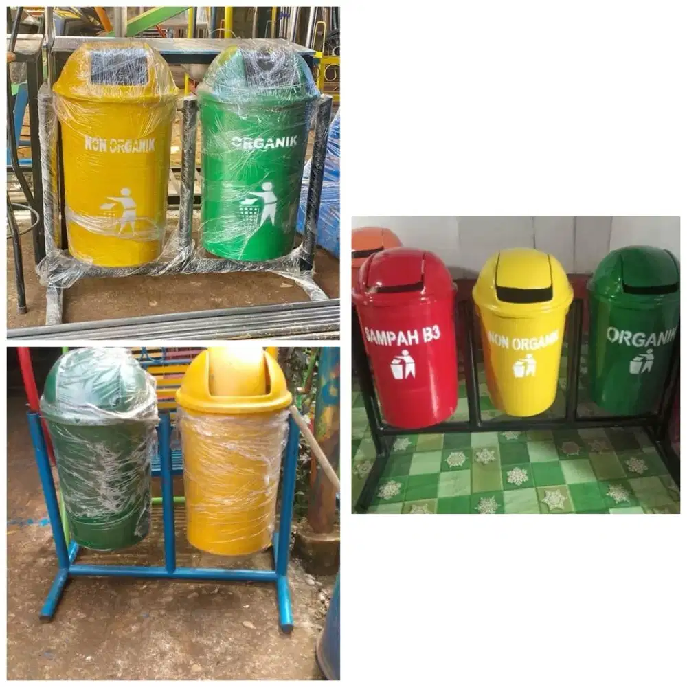 Tong sampah organik dan non organik (bs antr skitr medan)