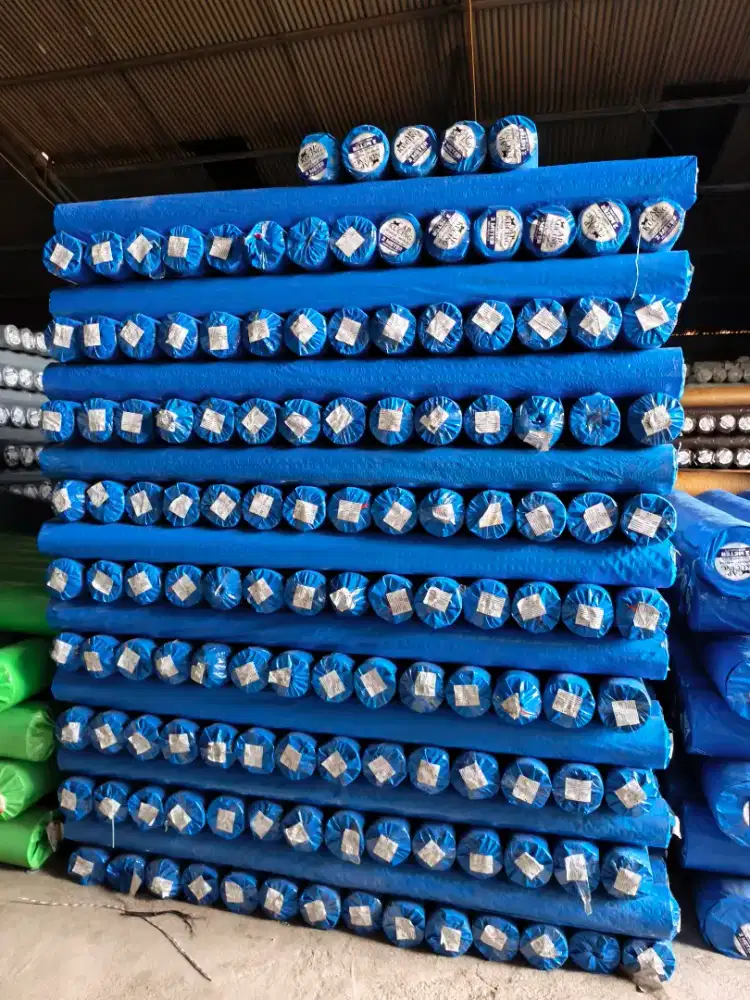 Terpal plastik A2 A3 A5 A8 Biru silver