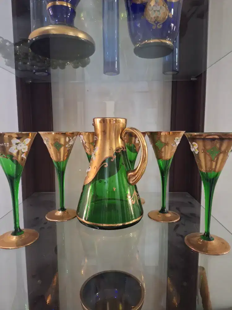 Hiasan pitcher set hijau