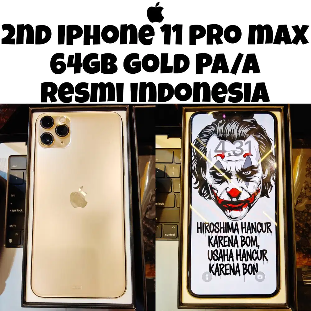 iPhone 11 Pro Max 64GB iBox Gold Resmi Indonesia PA/A 2nd Apple