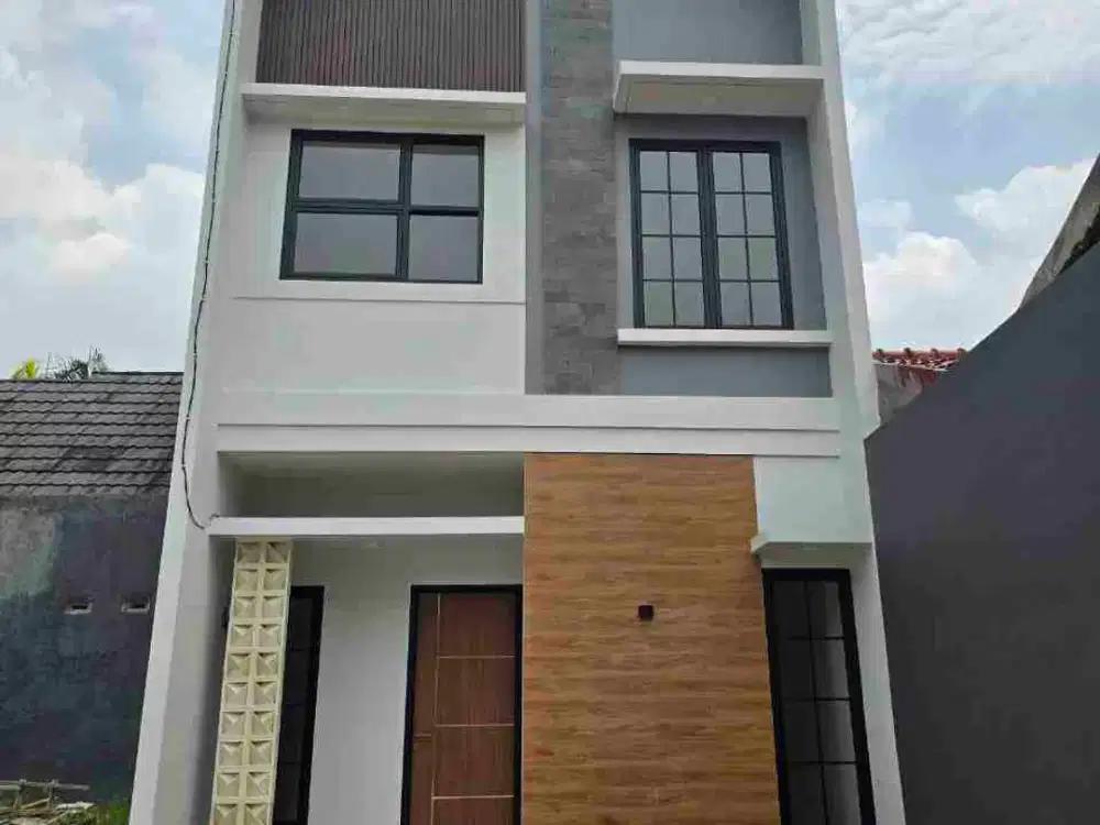 Rumah 2 Lantai Harga 1 Lantai Siap Huni Strategis di Sawangan Depok