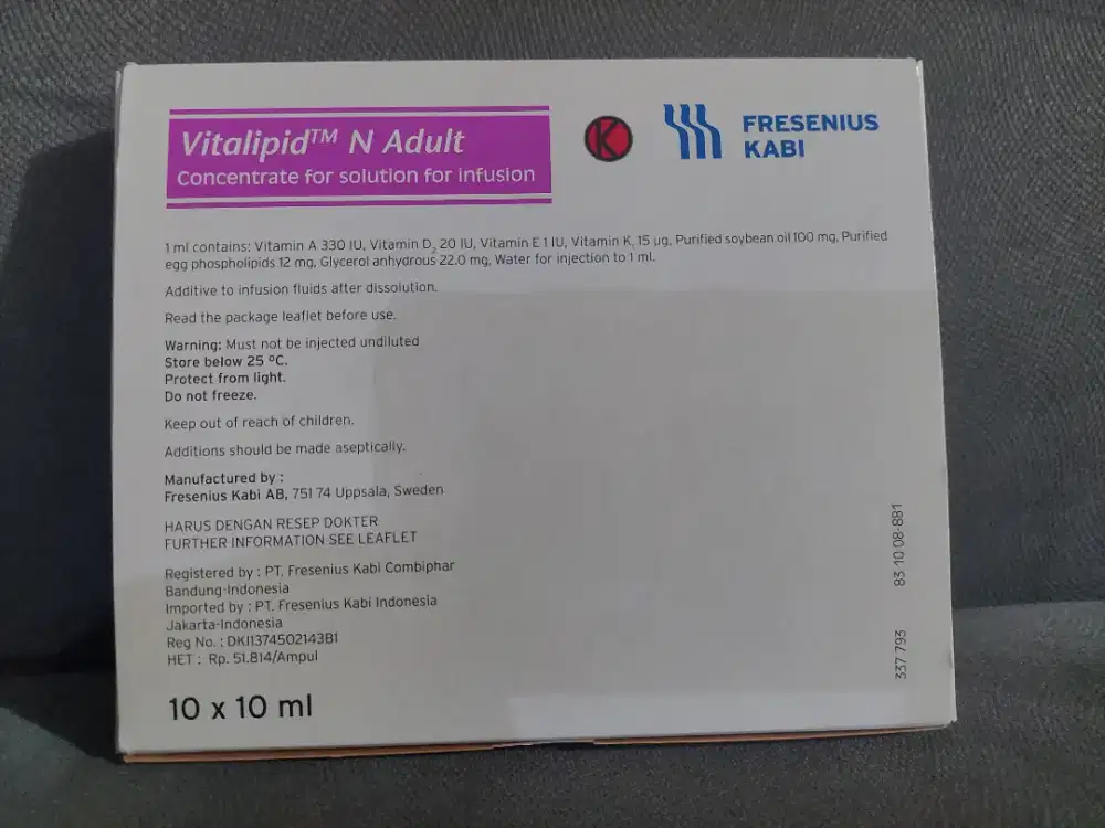 Vitalipid ampul 10x10ml