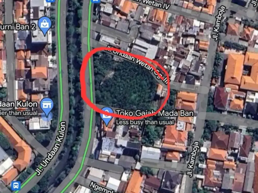 tanah kavling komersial turun harga commercial Undaan Kulon