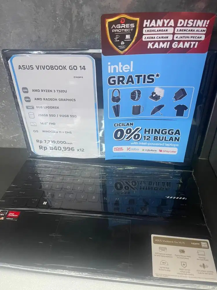 SEGAMPANG ITU CICILANA LAPTOP ASUS VIVOBOOK PAKAI HOMECREDIT CKP KTP
