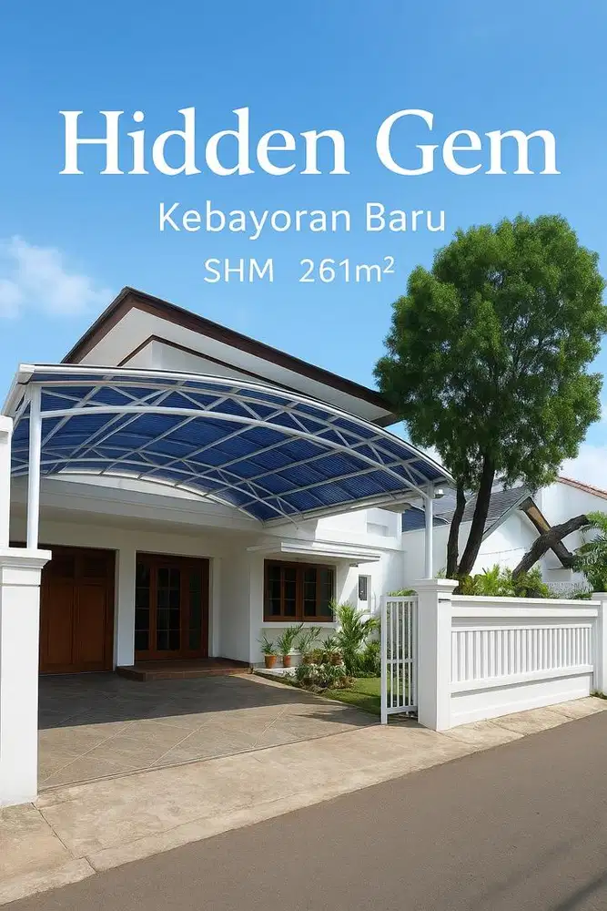 Dijual rumah di Kebayoran Baru, Jakarta Selatan.