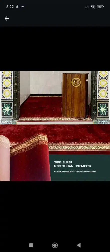 Karpet Masjid Super