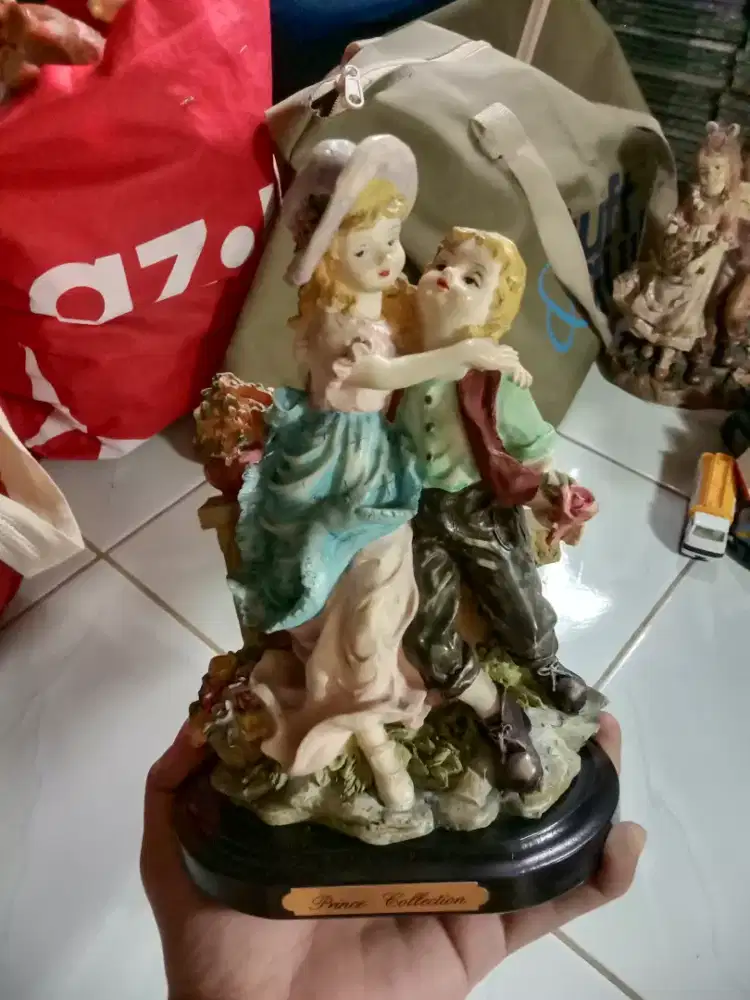 Vintage Pajangan Patung Eropa