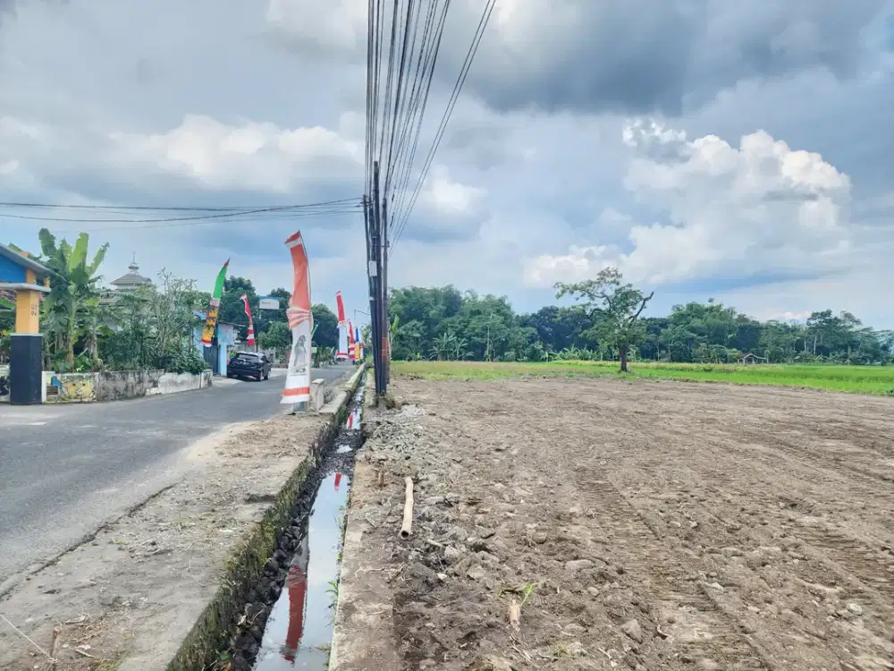 3 Jutaan Tanah Purwomartani Tepi Jalan Utama Dijual
