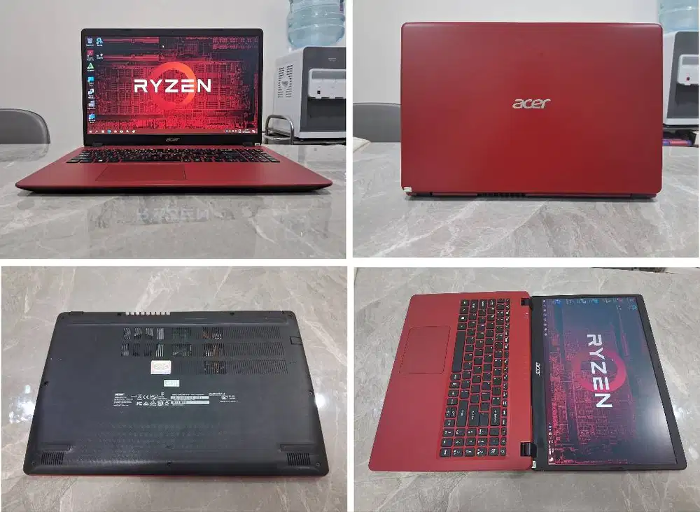 Laptop ACER Ryzen 3 8GB SSD +HD 1.128GB Win ORI Gaming Desain OK GRNSI