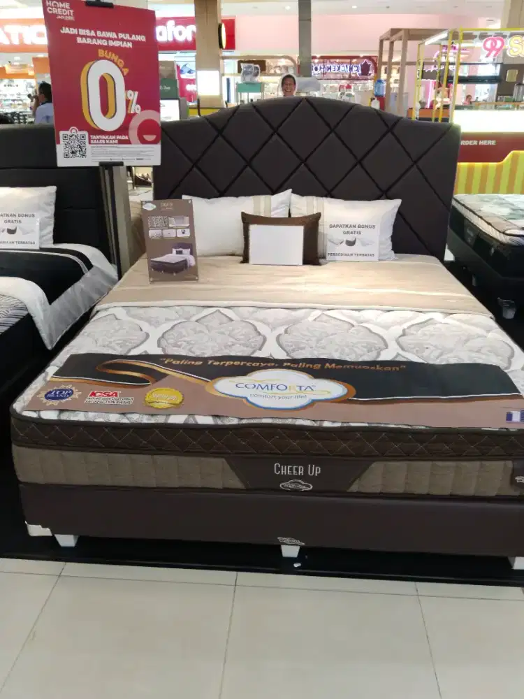 Promo springbed comforta 200x200 cicilan hanya pakai KTP