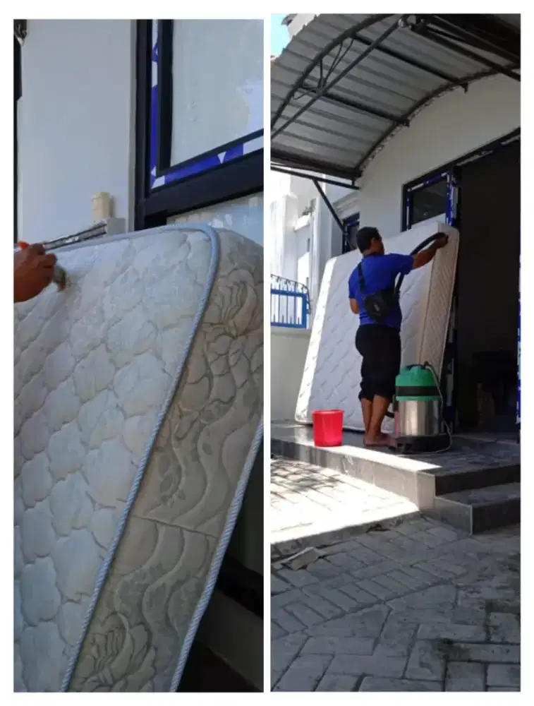 Melayani jasa cuci sofa , springbed dll