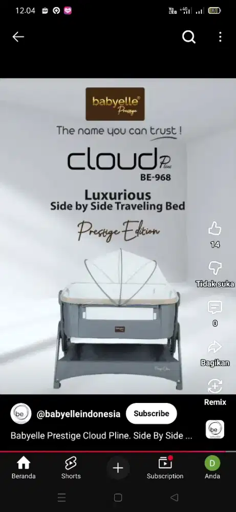 Jual tempat tidur bayi masih bagus