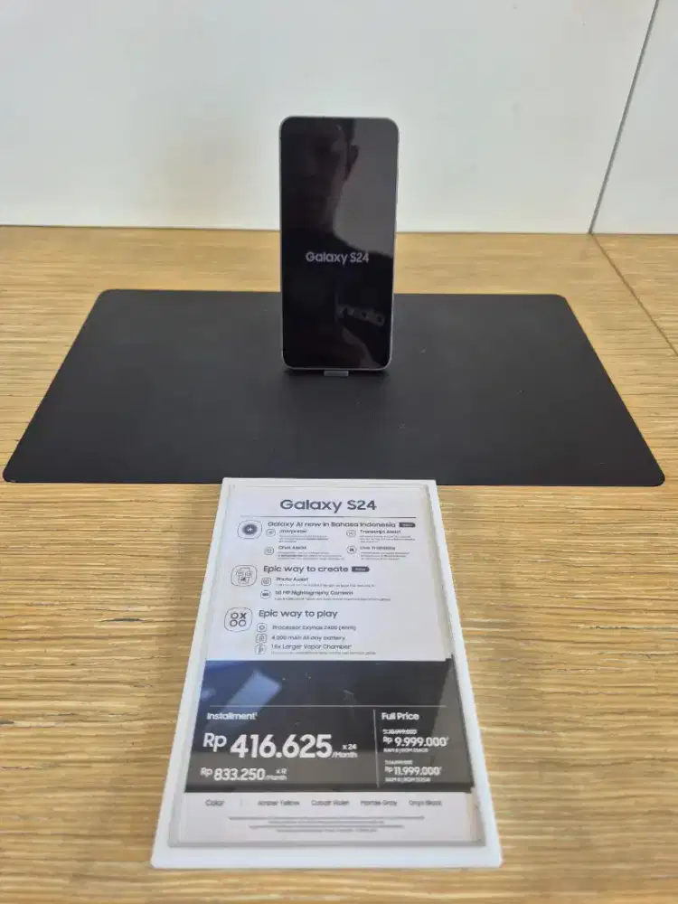SAMSUNG S24 5G RAM 8 / 256 FREE HYDROGEL+CASE GARANSI RESMI SEIN 1TH