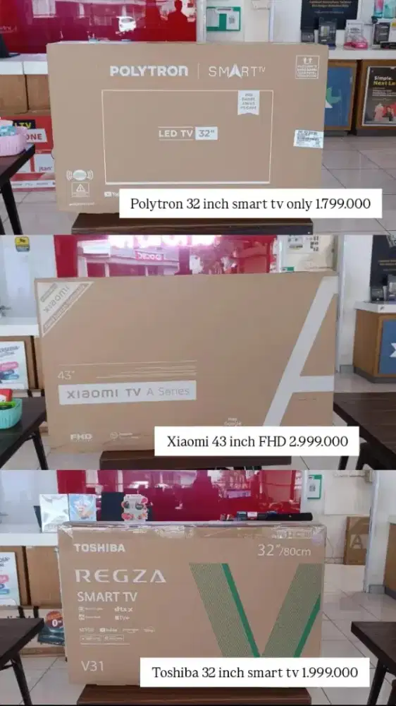Smart TV & Google TV Mulai dari 1jt an