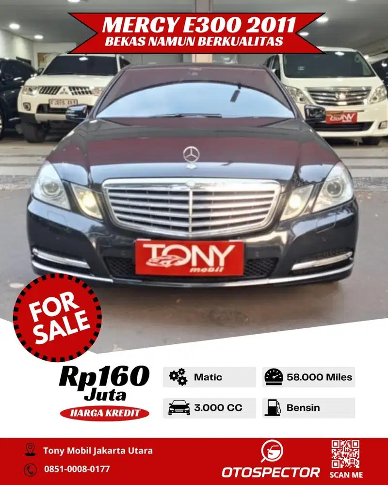 Mercedes Benz E300 Elegance 3.0 AT 2011 Hitam