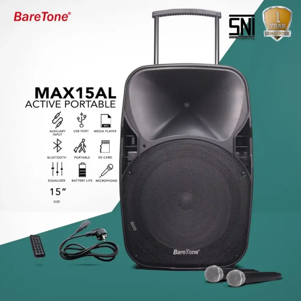 Speaker BareTone Bluetooth 15 inch 15AL