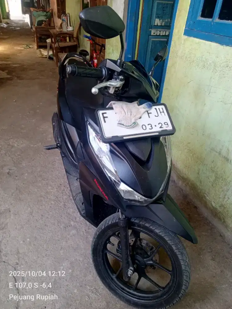Jual motor beat 2024 plat f Bogor