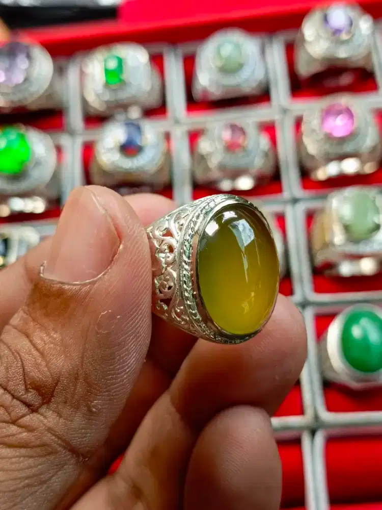 Batu cincin giok bio solar aceh