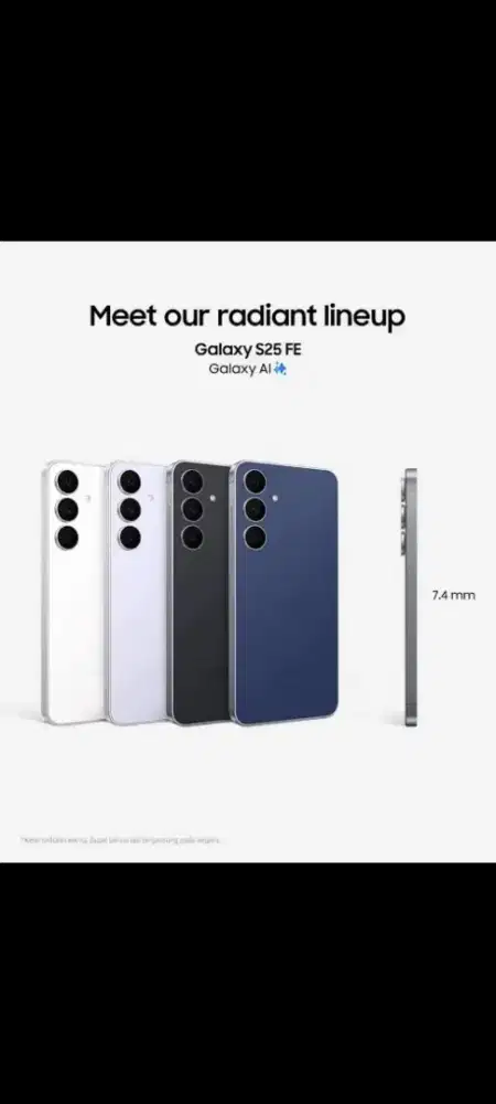 NEW GALAXY S25FE GARANSI RESMI SEGELBOX