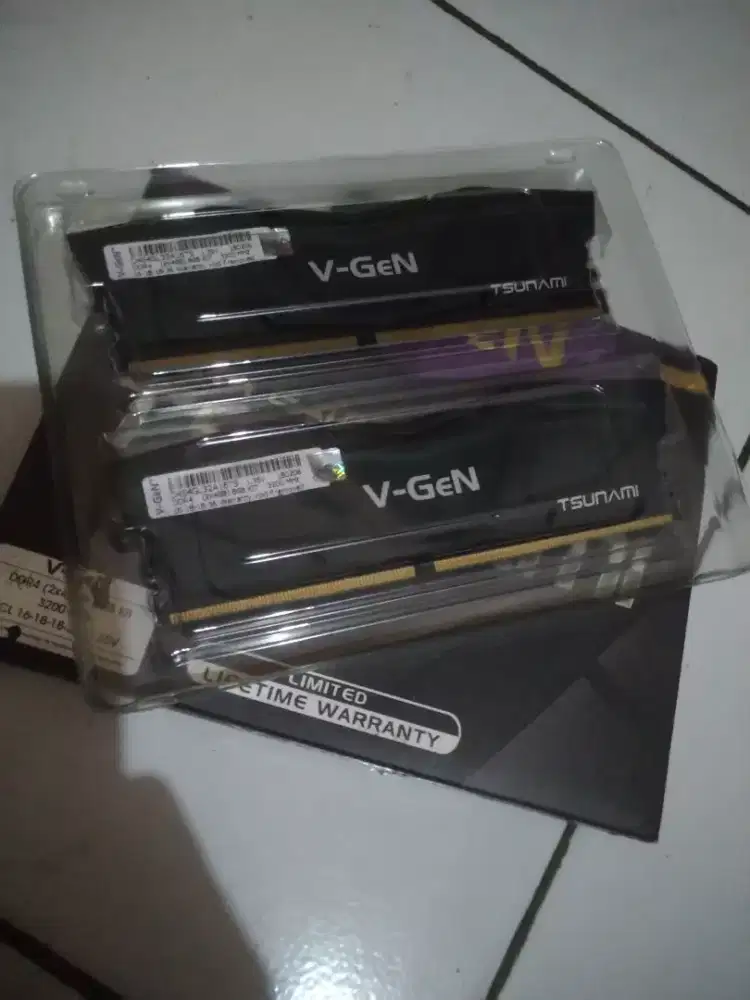 Ram ddr4 V-Gen tsunami 2x4 kit 8gb 3200mhz