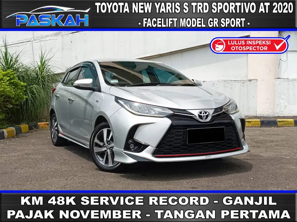 New Model Km=48rb Toyota Yaris S TRD 2020 Yaris S TRD Sportivo 2020