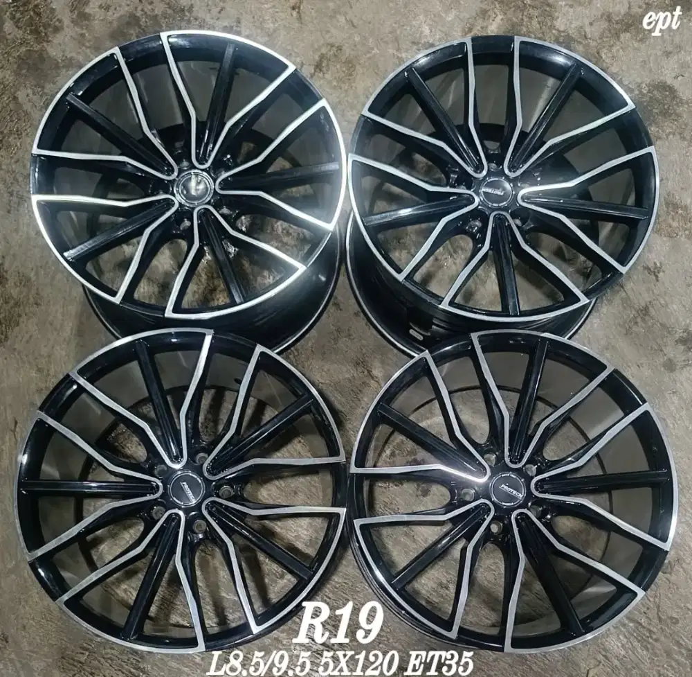 Jual velg protech r19 5x120 bmw e46 e90 f30 f10 byd dll