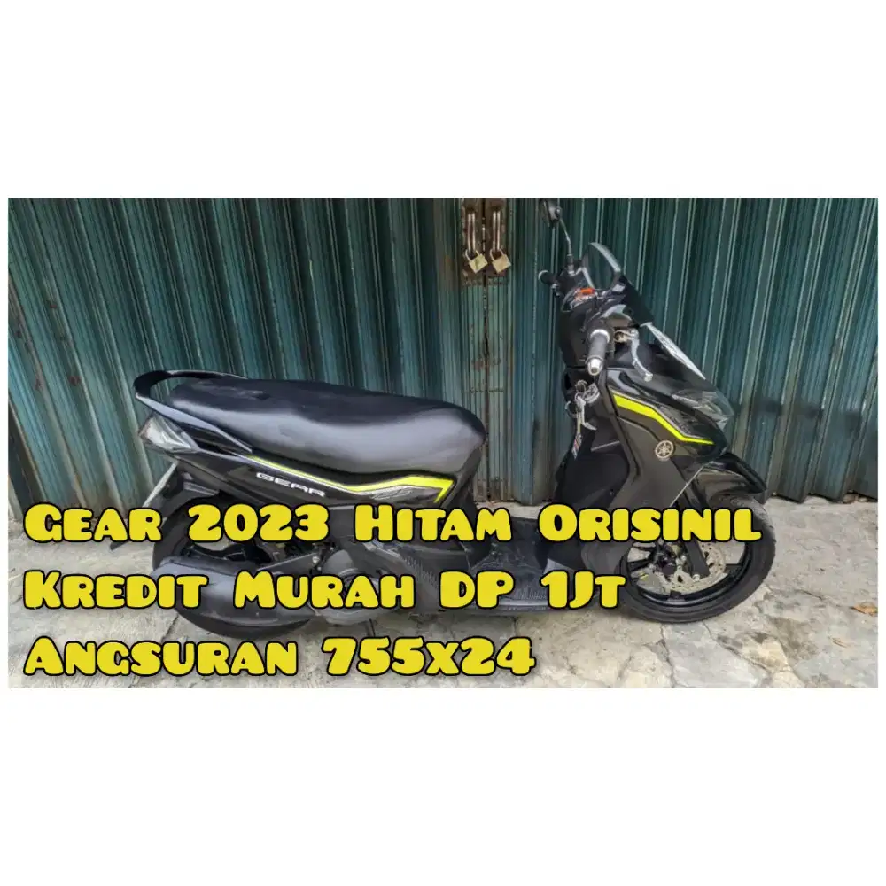 Gear 125cc 2023 Hitam Km40Rb Mesin TOP