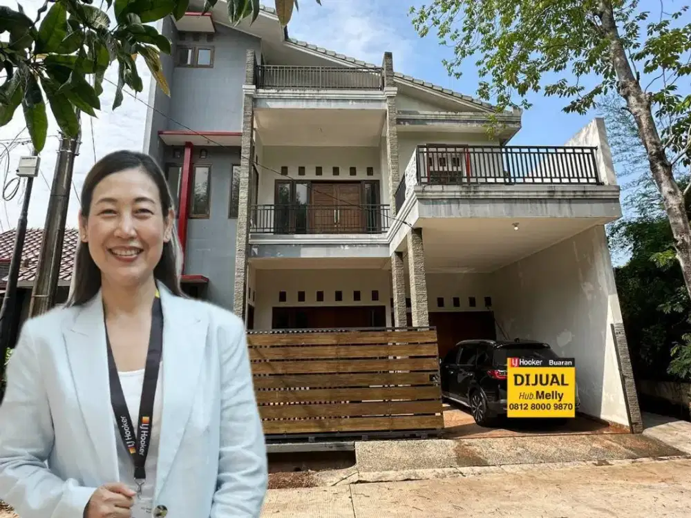 Rumah 2 Lantai Jalan Pandan Wangi Perum Bulog Pondok Melati Bekasi