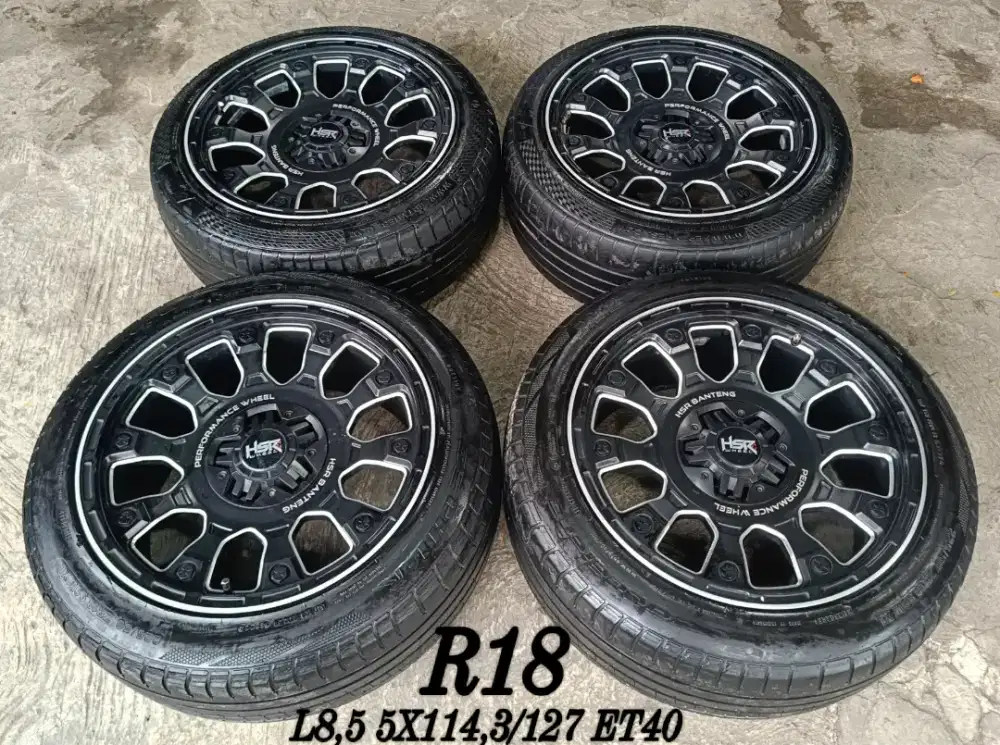 Jual velg hsr r18 5x114,3 5x127 innova rush terios dll