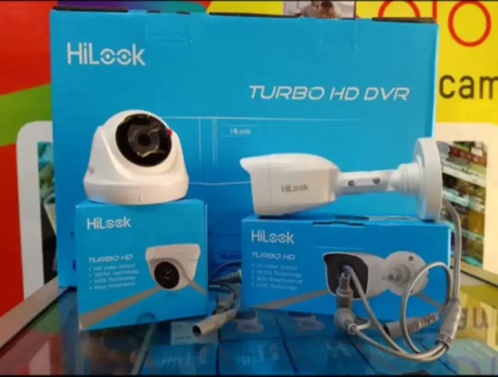 Paket 2 camera analog 2mp HILOOK+pasang