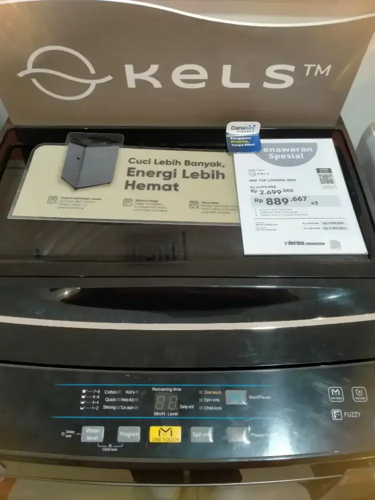 Mesin Cuci Kels WM TOP LOADING 10KG