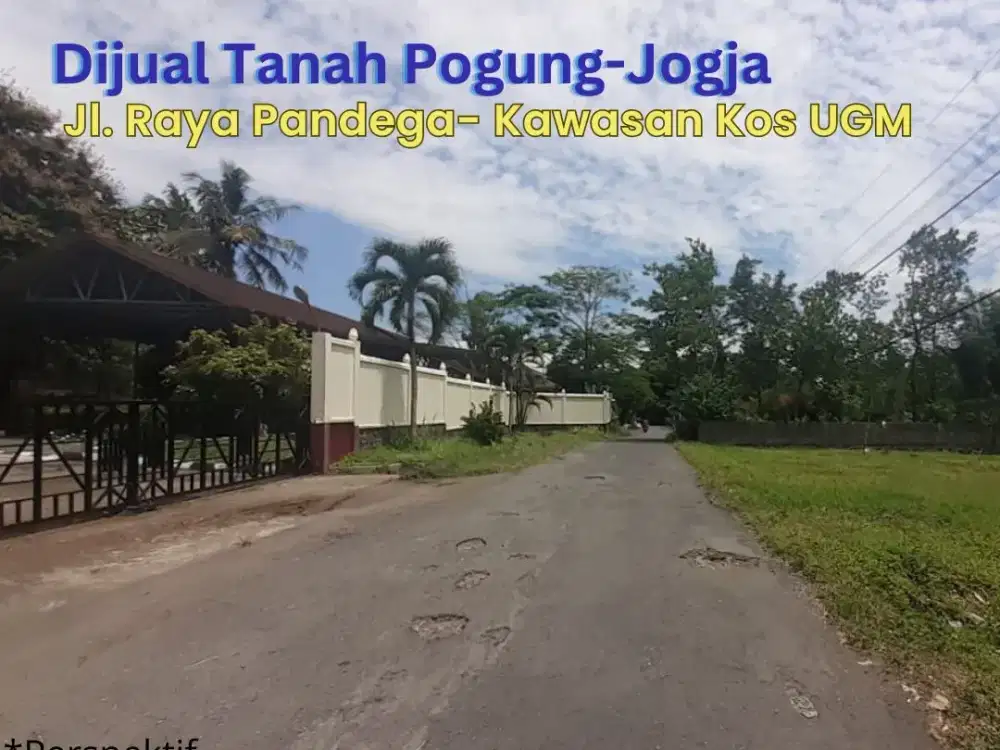 Dijual Tanah di Pandega, Kawasan Kos UGM: 130m2