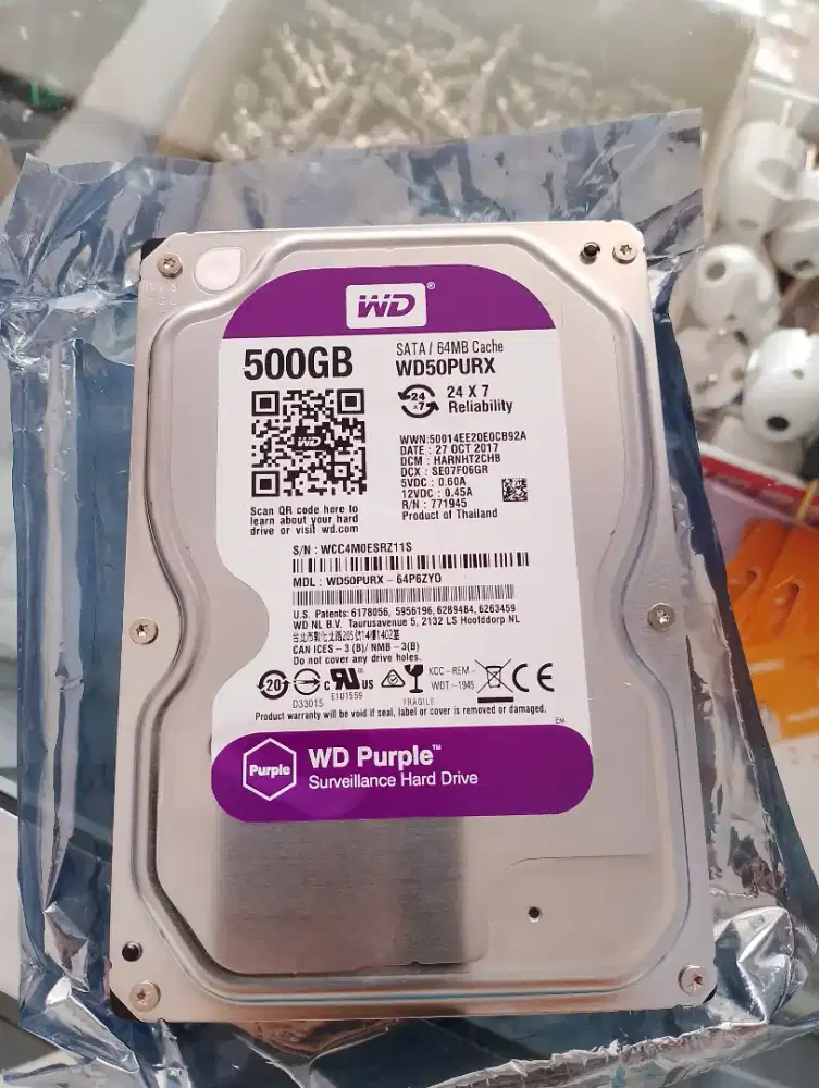 Hardisk 500gb WD purpple