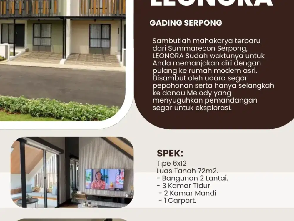 Best New  Promo PPN DTP & Harga Khusus Investasi Cerdas! Leonora Summarecon