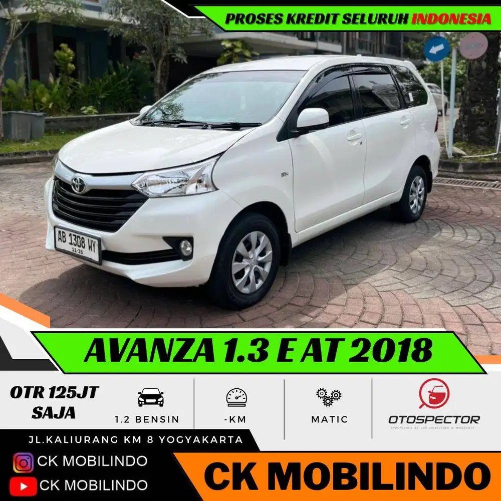 (Dp10jt) Toyota Avanza E Matic 2018 AB Tgn1 Orisinil Kredit Murah
