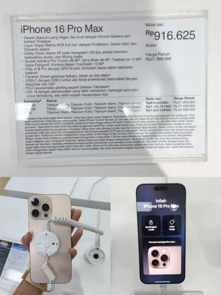 Cicilan Iphone 16 pro max 256gb