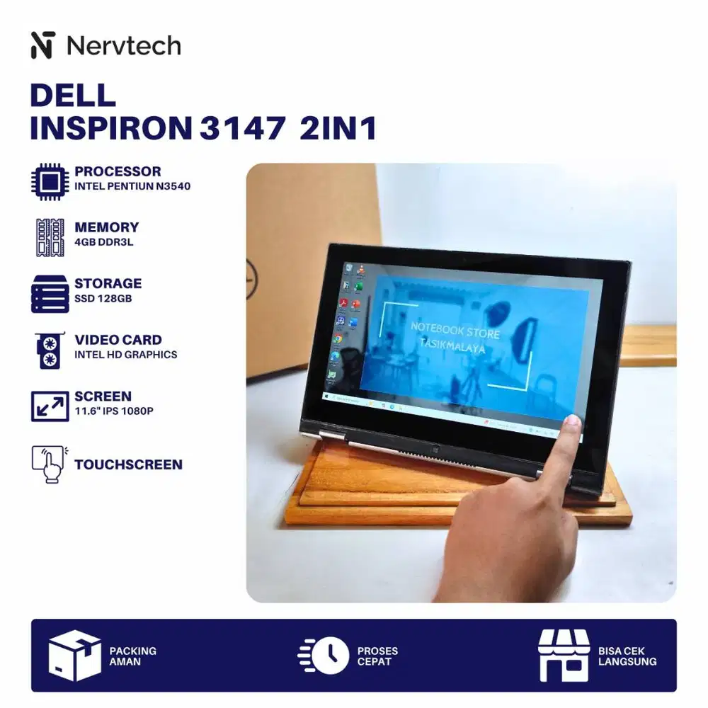 Dell Inspiron 3147 Pentium N3540 4GB/128GB Touchscreen 2in1 Flip x360